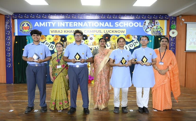 Annual Prize Distribution 2025-2026 - Prize Distribution Ceremony for Classes III to XII at Amity International School, Viraj Khand-5, Lucknow